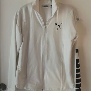 Puma White Zip-Up Jacket‎